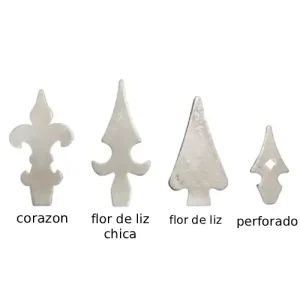 PUNTA ARTISTICA DE CHAPA NEGRA PARA REJA