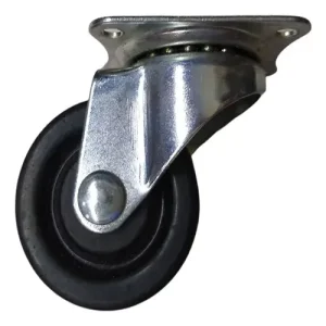 RUEDA POLIPROPILENO GIRATORIO C/BASE 40MM - 75MM